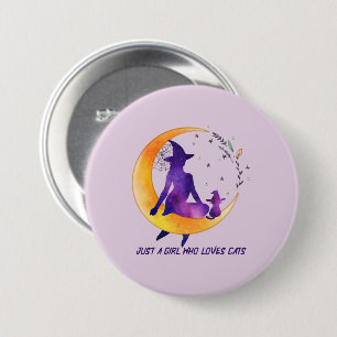 Just A Girl Who Loves Cat 7.5 Cm Round Badge