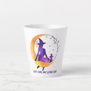 Just A Girl Who Loves Cat Latte Mug