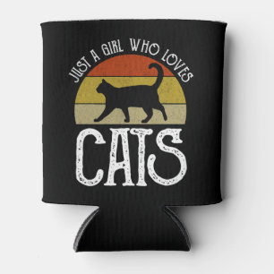 Just A Girl Who Loves Cats Can Cooler