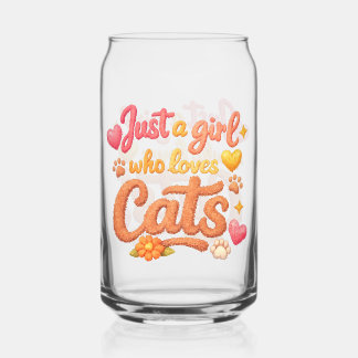 Just a girl who loves cats. can glass