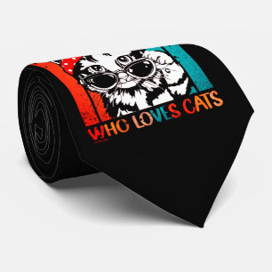 JUST A GIRL WHO LOVES CATS funny cute cat    Tie