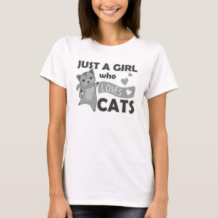 Just a girl who loves Cats Sweet Cat T-Shirt