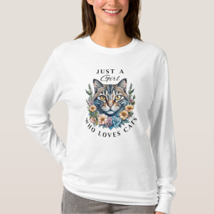 Just a Girl Who Loves Cats T-Shirt