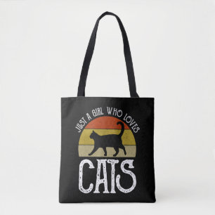 Just A Girl Who Loves Cats Tote Bag