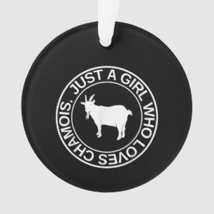 Just A Girl Who Loves Chamois Gift For Women Goat Ornament