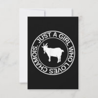 Just A Girl Who Loves Chamois Gift For Women Goat
