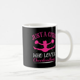 Just A Girl Who Loves Cheerleading For Women Girls Coffee Mug