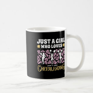 Just A Girl Who Loves Cheerleading Girls Cheerlead Coffee Mug