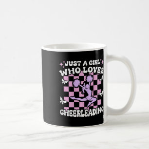 Just A Girl Who Loves Cheerleading Girls Cheerlead Coffee Mug