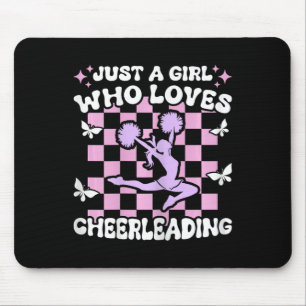 Just A Girl Who Loves Cheerleading Girls Cheerlead Mouse Pad