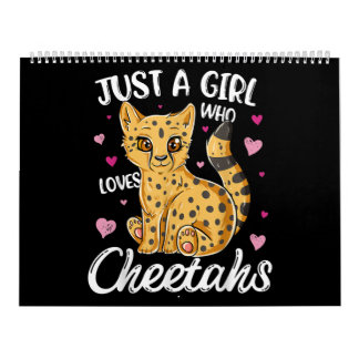just a girl who loves cheetahs | cheetah gift calendar
