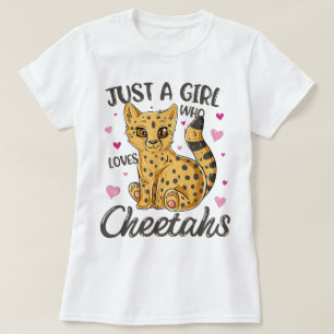 Just a Girl Who Loves Cheetahs T-Shirt