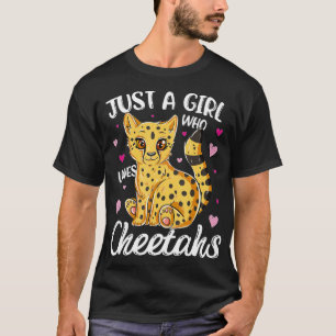 Just A Girl Who Loves Cheetahs Women Cheetah Lover T-Shirt