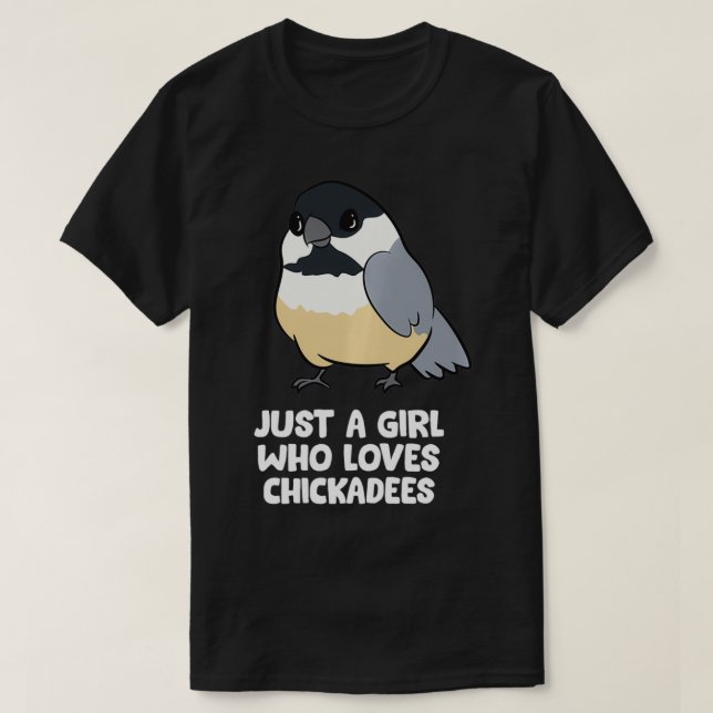 Just a Girl Who Loves Chickadee Birds Pullover  (Design Front)