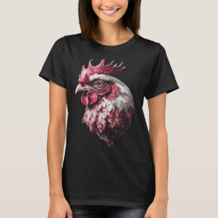 Just A Girl Who Loves Chickens Black Plymouth Rock T-Shirt