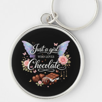 Just a girl who loves chocolate key ring
