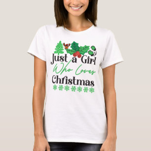 Just A Girl Who Loves Christmas-42318 T-Shirt