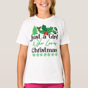 Just A Girl Who Loves Christmas-42318 T-Shirt