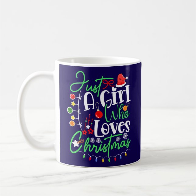 Just A Girl Who Loves Christmas-64714 Coffee Mug (Left)
