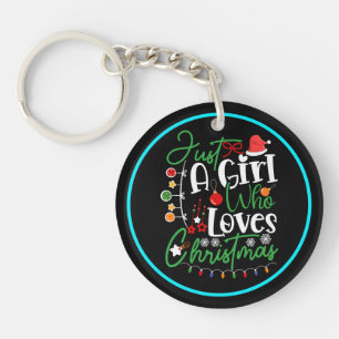 Just A Girl Who Loves Christmas-64714 Key Ring