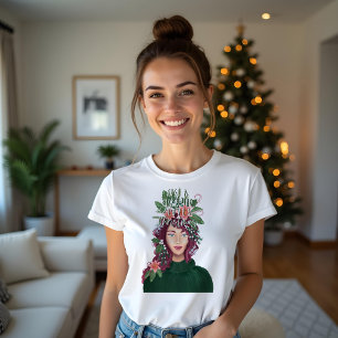 Just A Girl Who Loves Christmas Beauty T-Shirt