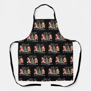 Just A Girl who Loves Christmas Coquette Bow  Apron