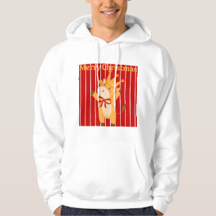 Just A Girl Who Loves Christmas ,Cute Cow Xmas  Hoodie