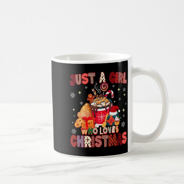 Just A Girl Who Loves Christmas Hot Cocoa Lover Xm Coffee Mug (Right)