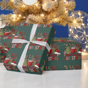 Just A Girl Who Loves Christmas Lover Holiday Wrapping Paper