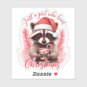 Just A Girl Who Loves Christmas Racoon-71692