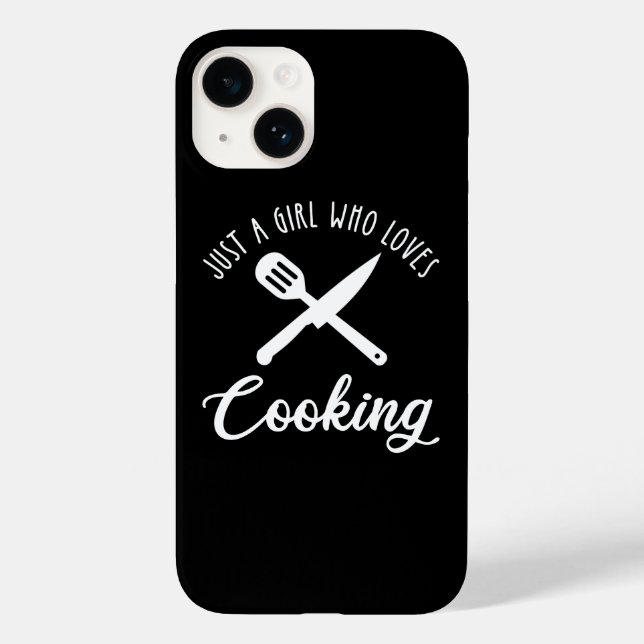 Just A Girl Who Loves Cooking Case-Mate iPhone Case (Back)