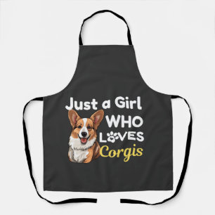 Just a Girl Who Loves Corgis Apron