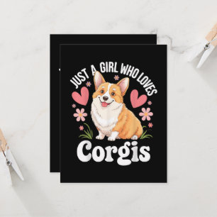 Just a girl who loves Corgis Invitation
