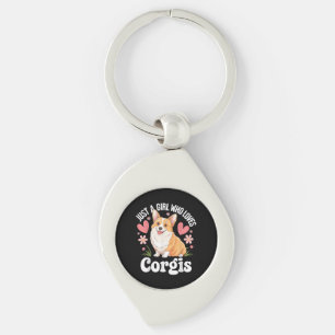 Just a girl who loves Corgis Key Ring