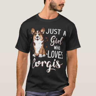 Just A Girl Who Loves Corgis Thanksgiving T-Shirt