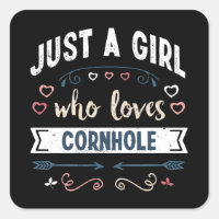Just a Girl who loves Cornhole Funny Gifts