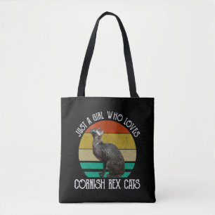 Just A Girl Who Loves Cornish Rex Cats Tote Bag