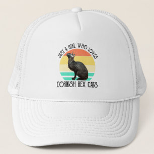 Just A Girl Who Loves Cornish Rex Cats Trucker Hat