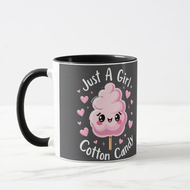 Just a Girl Who Loves Cotton Candy Mug (Left)