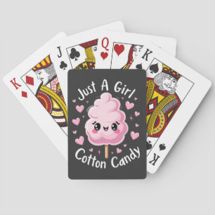 Just a Girl Who Loves Cotton Candy Playing Cards