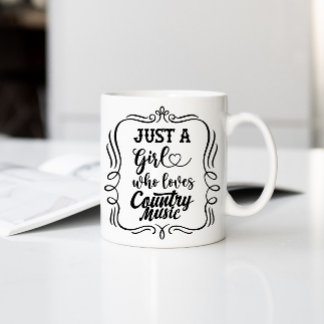 Just A Girl Who Loves Country Music Coffee Mug
