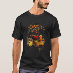 Just A Girl Who Loves Cows And Fall Autumn Butcher T-Shirt