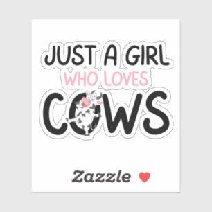 Just A Girl Who Loves Cows Cute Cow Farm