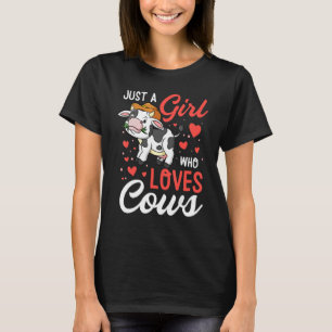 Just a Girl who loves Cows Harvest Farming Barn Ca T-Shirt