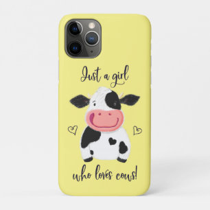 Just A Girl Who Loves Cows! Hearts And Holstein iPhone 11 Pro Case