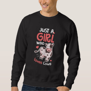 Just A Girl Who Loves Cows Shirt Cow Lovers Farmer