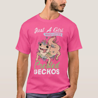 Just A Girl Who Loves Crested Geckos T-Shirt