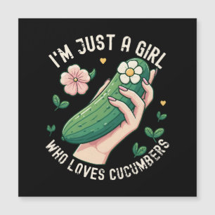Just A Girl Who Loves Cucumbers - Funny Vegetarian