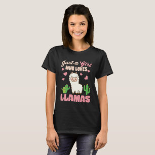 Just a girl who loves cute llama T-Shirt