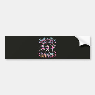 Just a Girl Who Loves Dance Bumper Sticker